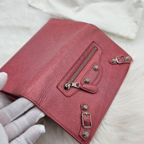 Balenciaga Light Pink Leather wallet - Picture 13 of 17